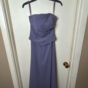Mori Lee Strapless Dress in Soft Purple